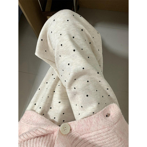 好穿到尖叫！软糯波点休闲裤~