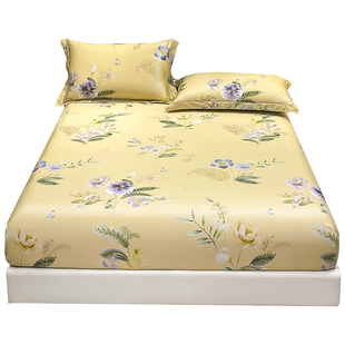 高端长绒棉加高纯棉床笠单件加厚床垫保护套1.8全棉床罩200x220cm