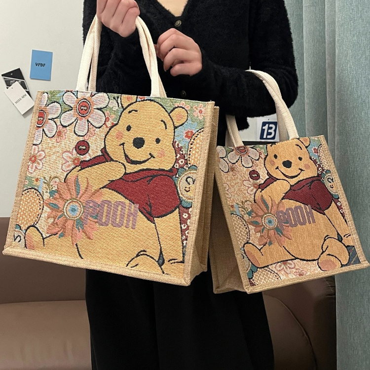 麻布包包大容量帆布时尚手提袋