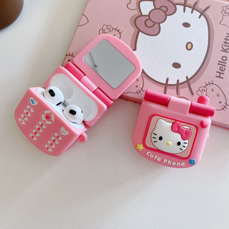 适用airpods4保护套KT猫咪苹果耳机外壳airpod4蓝牙pro二代软硅胶air降噪3高级感三四代ipods包airpodspro2壳