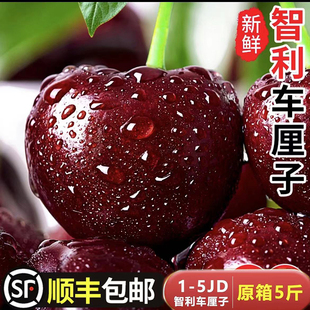 智利车厘子3j4j新鲜水果当季整箱包邮孕妇进口樱桃特大果礼盒