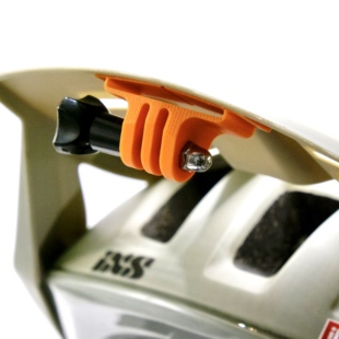 Gopro大疆运动相机越野速降头盔帽檐支架山地车半盔超轻底座挂架