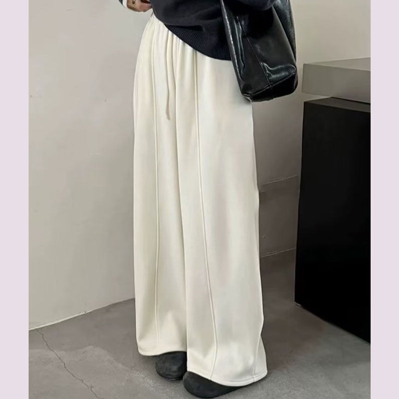2026新款韩版宽松显瘦高腰直筒阔腿休闲裤女百搭休闲长裤子,女装/女士精品,休闲裤,淘宝优惠券,粉丝福利购,淘宝优惠卷