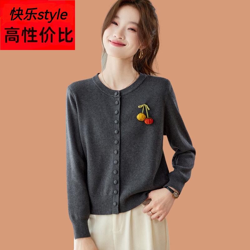 小个子毛衣外套女2025秋季新款巨好看短款外搭配裙子羊毛针织开衫