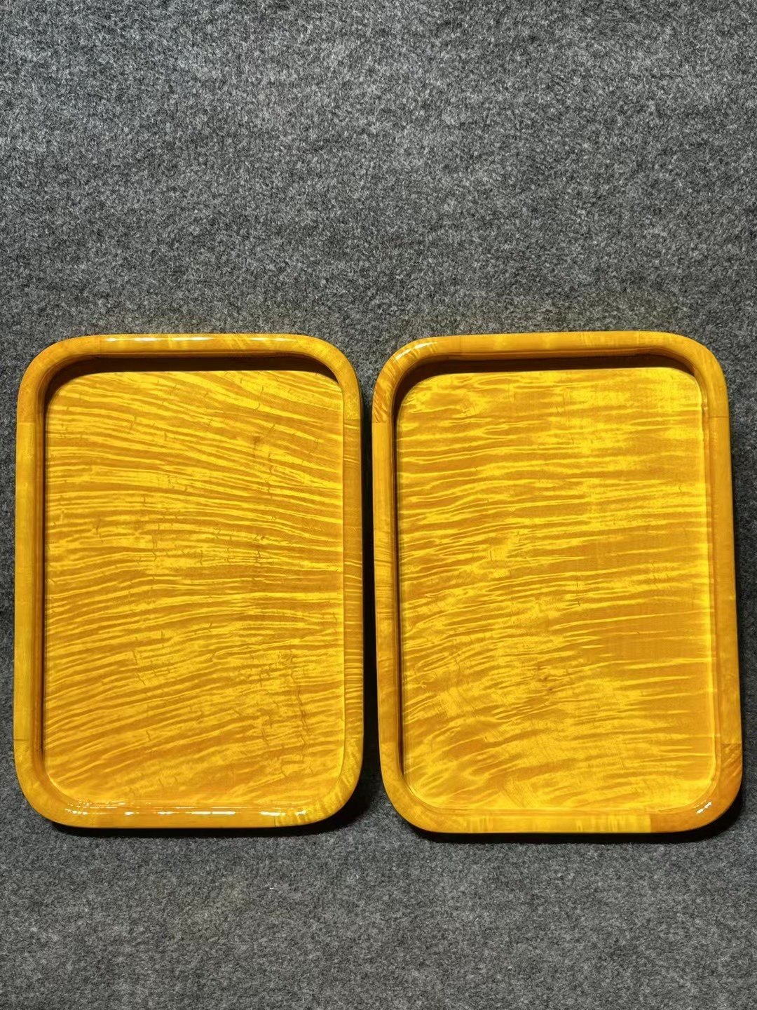 金丝楠木大叶楠托盘实木茶水盘复古中式单层家用简约工艺礼品收纳