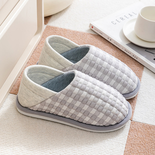 家用 女冬季 月子鞋 十月份孕妇产妇秋冬包跟软底室内家居防滑棉拖鞋