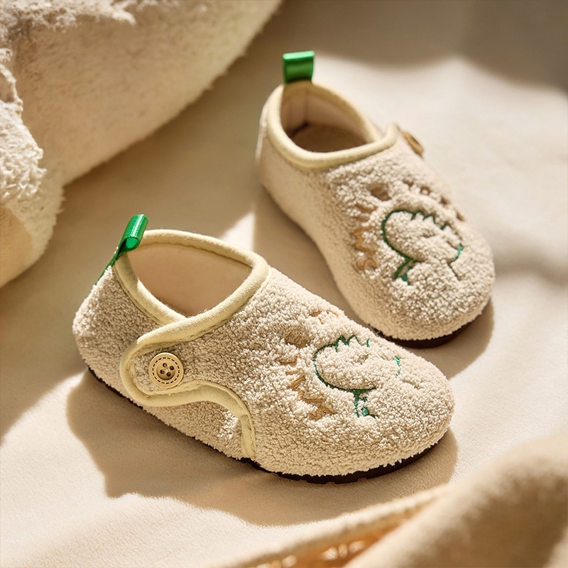 宝宝卡通棉拖鞋四季软底防滑
