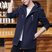 Playboy jacket nam 2019 mùa xuân và phần mỏng thanh niên Phiên bản Hàn Quốc của xu hướng tự tu dưỡng áo khoác nam giản dị - Áo khoác đôi