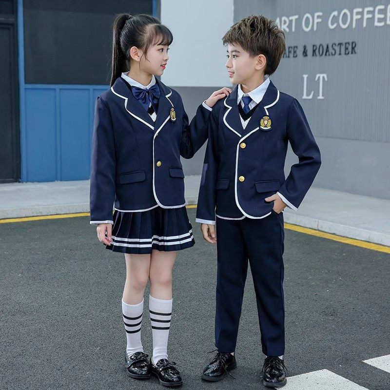 幼儿园园服儿童西装校服春秋冬季英伦学院风合唱服小学生班服套装