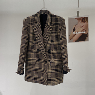 A08 西装 YE001 千鸟格提花工艺设计感通勤款 诺诺设计经典