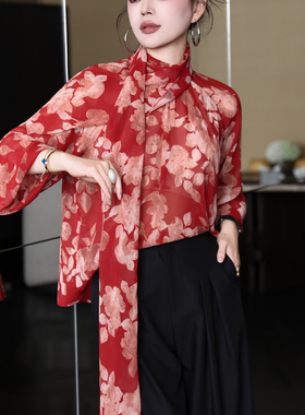 诺诺家小众点亮心情设计感飘逸披肩动感潇小衫(含100真丝)A9981