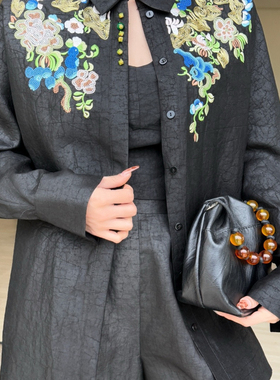 诺诺设计26年夏上新极简大牌老钱新中式xian货桑蚕丝香云纱重工