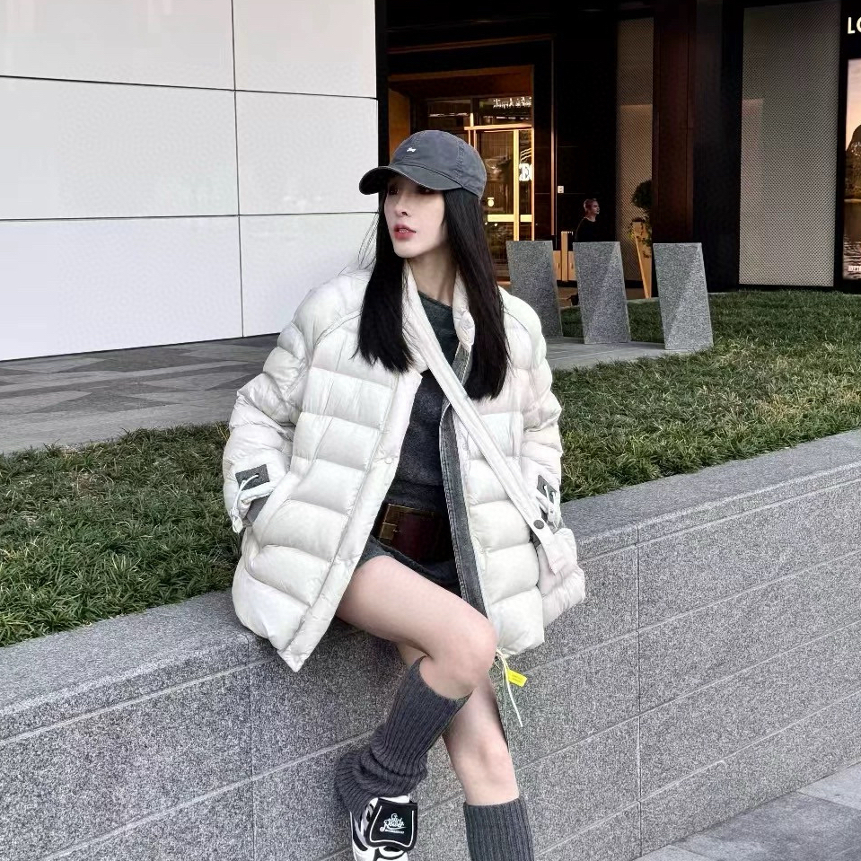 诺诺时尚小众排骨保暖蓬蓬排骨保暖羽绒服外套(配包包)179963665