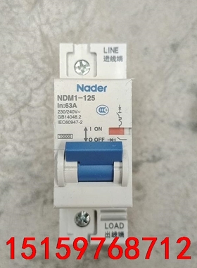 良信NDM1-125 1P63A 蓝色手柄良信空气开关断路器议价