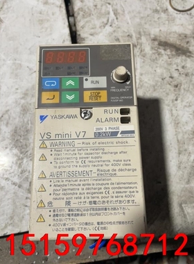 安川变频器VSmini V7安川0.2kw拆机一个 成色不错议价
