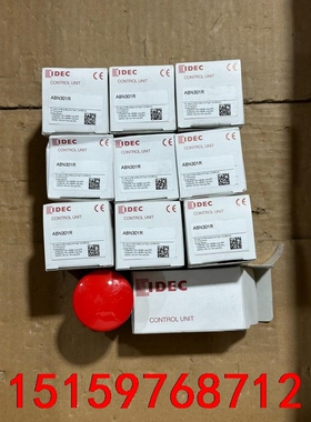 和泉idec ABN301R蘑菇头按钮 全新带包装原装拆机议价