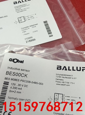 巴鲁夫全新原装BES00CK BES M08EE-PSC20议价