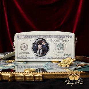 痛斜挎小食量吧唧镭射票痛包娃包 樱桃苏打原创美元 现货