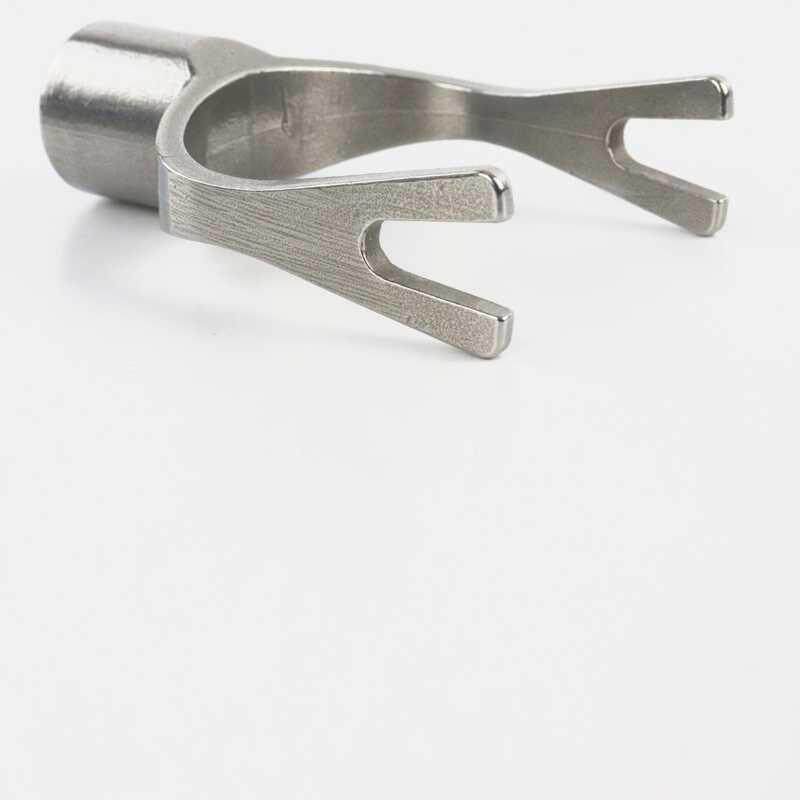 不锈钢衣叉头丫叉头晾衣叉头伸缩撑衣杆配件头子挑衣杆晒叉头包