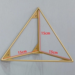 高档金色层板托三角支架墙上隔板支架创意三脚架搁板置物架固定支