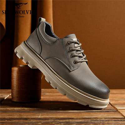 七匹狼正品男鞋真皮软底休闲皮鞋