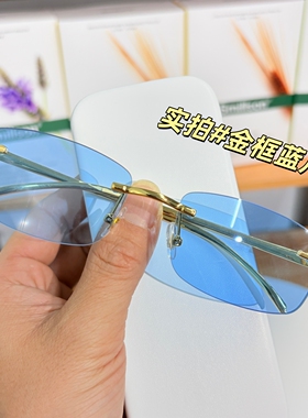 豹头简约小框防紫外线墨镜