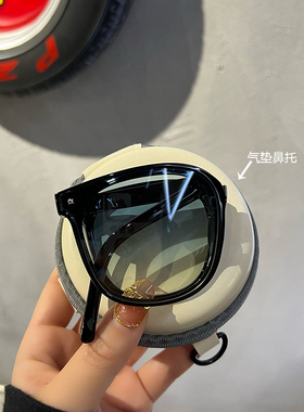 可折叠墨镜女夏季茶色防紫外线