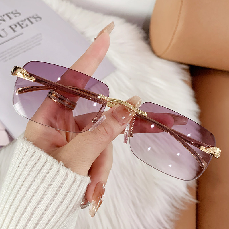 2024新款小框无框渐变高级感女开车墨镜时尚潮流网红太阳镜男潮,ZIPPO/瑞士军刀/眼镜,太阳眼镜,淘宝优惠券,粉丝福利购,淘宝优惠卷