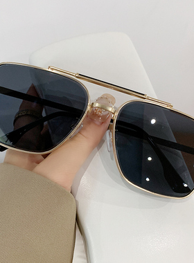 方形金丝边大框太阳镜遮阳个性