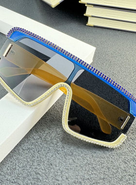 飞行员式防蓝光带钻2025新款街拍