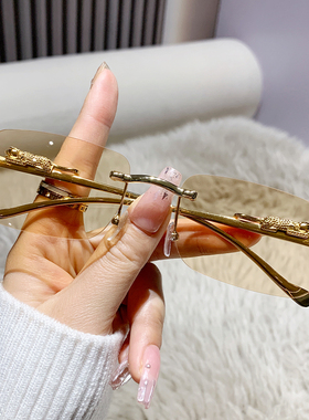 网红墨镜帅气夏季无框小框小脸