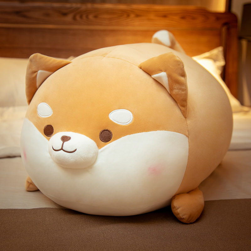 柯基抱枕柴犬布娃娃趴姿毛绒玩具