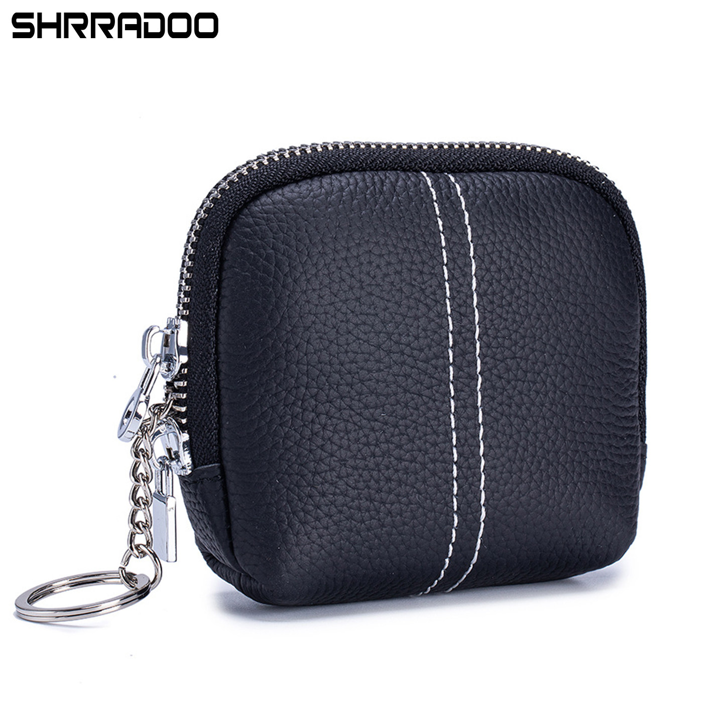 女士零钱包真皮短款零钱小包轻薄迷你钥匙扣卡包硬币收纳包小钱包