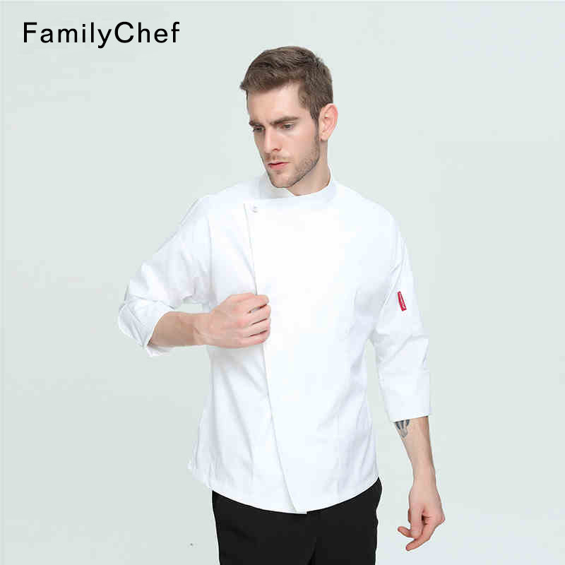 厨师服长袖春秋装酒店厨师长食堂
