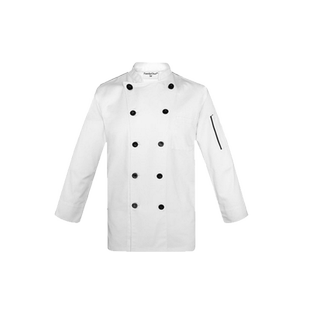 厨师服长袖秋冬装男女酒店餐厅厨房工作服七分袖上衣棉质中式立领