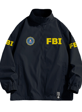 FBI美国联邦调查局情报特工电影同款夹克外套男秋冬百搭保暖衣服