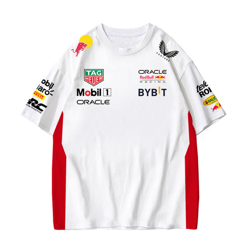 2026红牛车队f1方程式赛车服RedBull维斯塔潘车迷短袖t恤全彩T恤