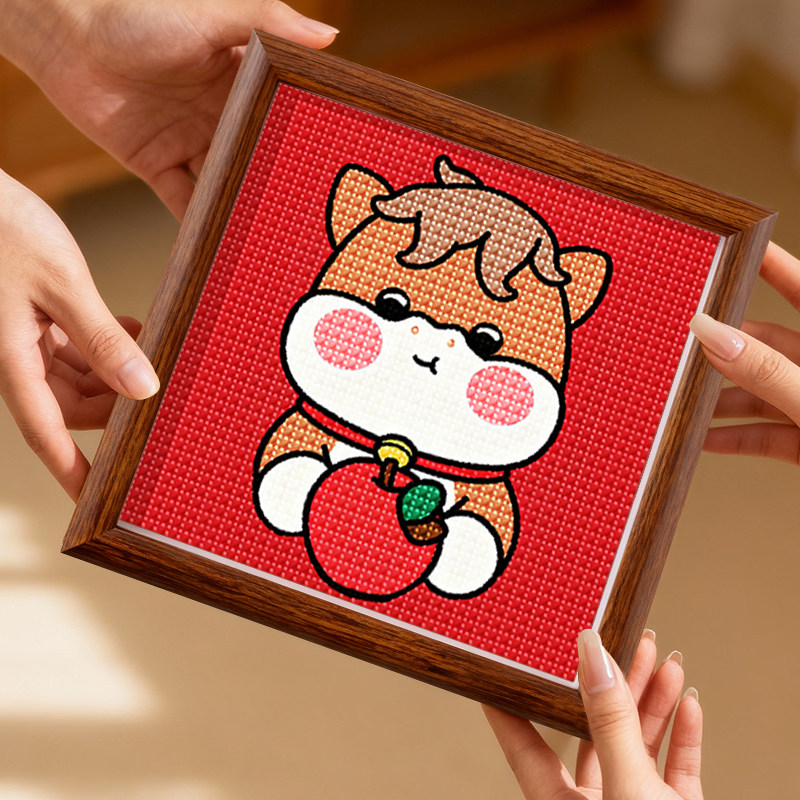 十二生肖马年手工十字绣刺绣diy新款可爱桌面生日礼物送女生小件