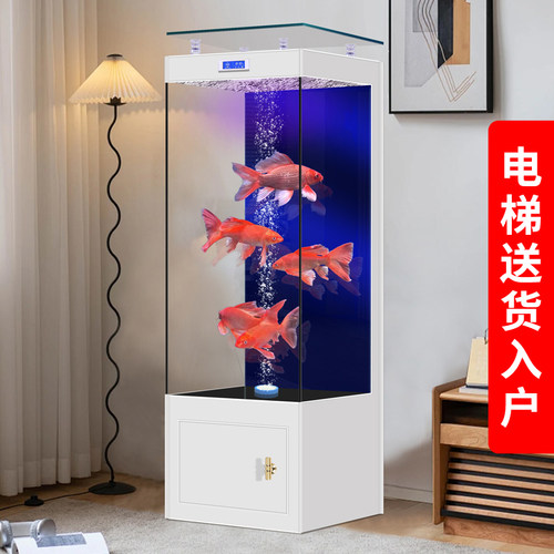 美之海鱼缸客厅小型立式超白玻璃