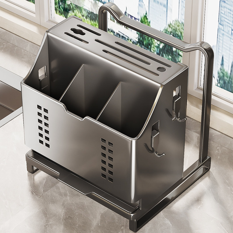 厨房刀架置物架2025新款多功能菜刀具放置架筷子筒筷笼收纳盒一体,厨房/烹饪用具,刀架,淘宝优惠券,粉丝福利购,淘宝优惠卷