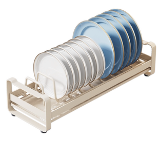碗碟收纳架厨房置物架抽屉内置放盘子沥水架碗架柜内分隔拉篮神器