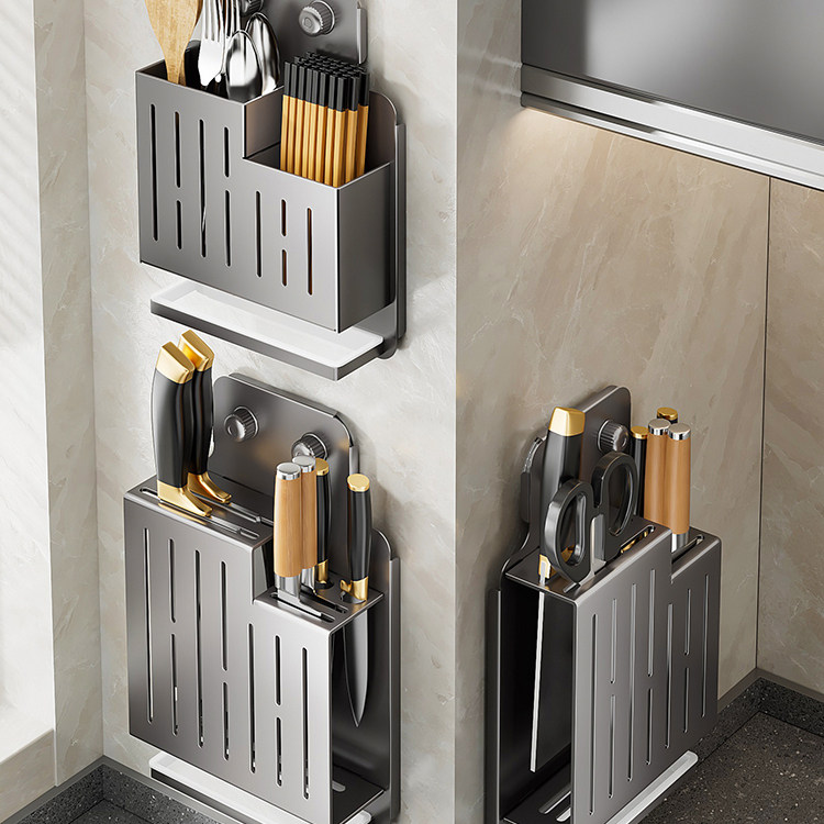 吸盘刀架置物架厨房壁挂式上墙多功能菜刀筷子架刀具架一体收纳架,厨房/烹饪用具,刀架,淘宝优惠券,粉丝福利购,淘宝优惠卷