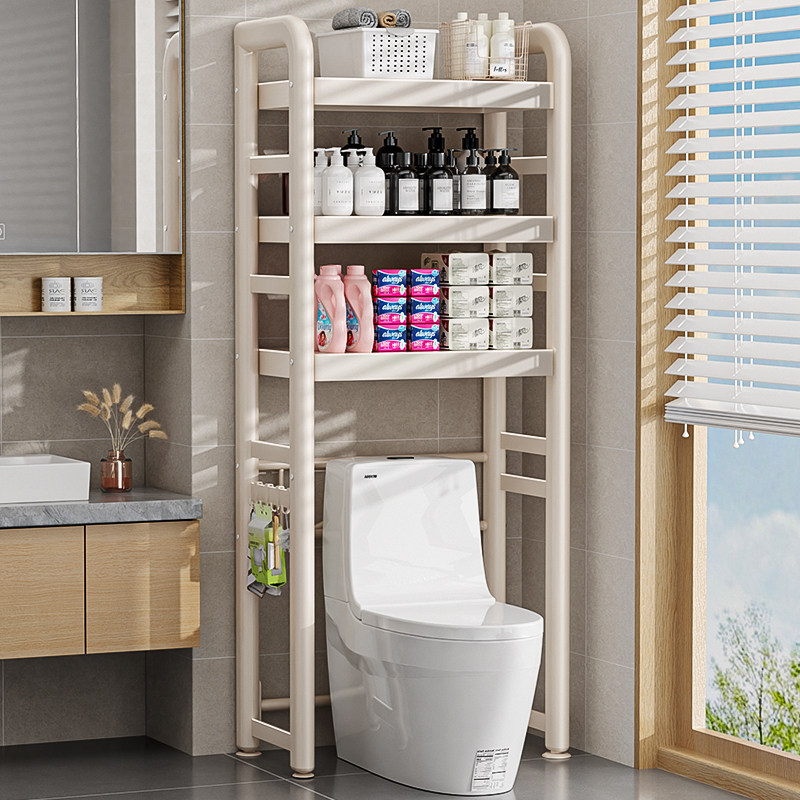 马桶多功能置物架落地卫生间坐便器架子浴室厕所后空隙上方收纳架
