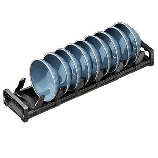 碗碟收纳架厨房橱柜内置抽屉分隔餐具收纳放碗架堆碗架盘子置物架