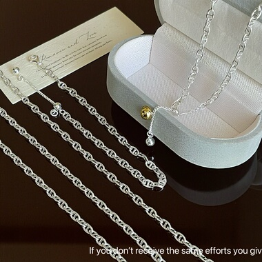 S925纯银几何猪鼻子抽拉手链高级感轻奢小众设计时尚百搭叠戴