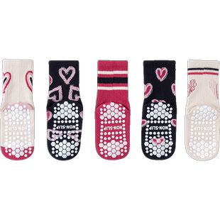 儿童地板袜室内防滑隔凉秋冬男童游乐场蹦床袜家居女童瑜伽袜中筒