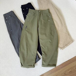 重磅宽松工装 弯刀裤 日系多口袋秋季 男士 新款 休闲长裤 廓形男士