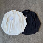 衬衫 略带粗犷 咔叽男士 休闲长袖 酵洗全棉 微做旧纯色口袋美式