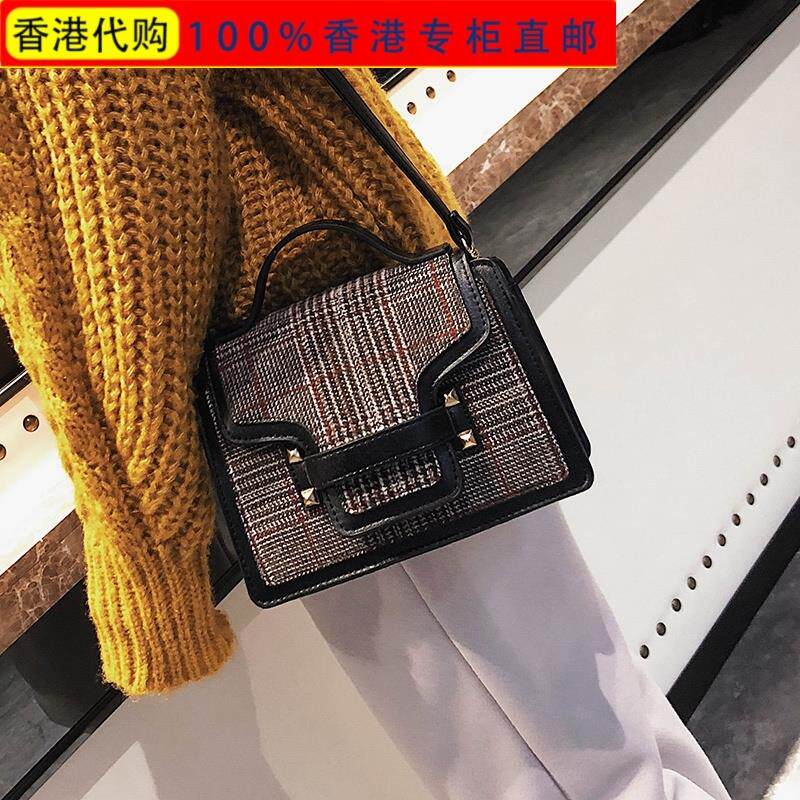 Hong Kong the republic of korea Female bag 2019 new pattern Korean Edition Square bag Versatile fashion One shoulder Inclined shoulder bag Mini Woollen cloth Small bagin the Leather/Lady bags/Men's bag, Ms. bags  category - from Buy2taobao.com to provide professional Taobao agent buy service