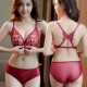 新品 UMA MARA本命年美背内衣女小胸聚拢无钢圈红色性感前扣文胸罩